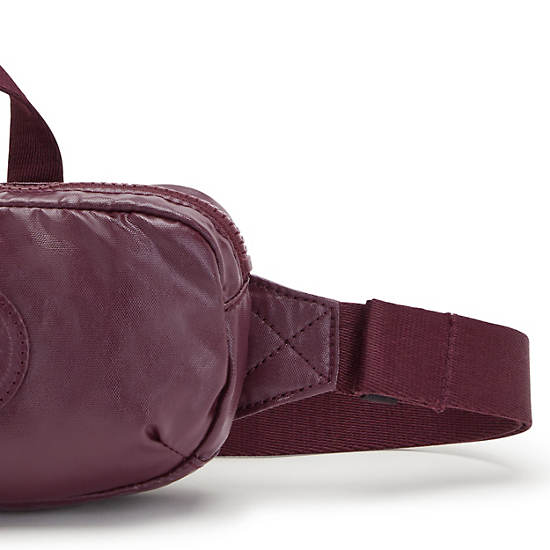 Cangurera Kipling Alys Metallic Vino | MX 1002PJ